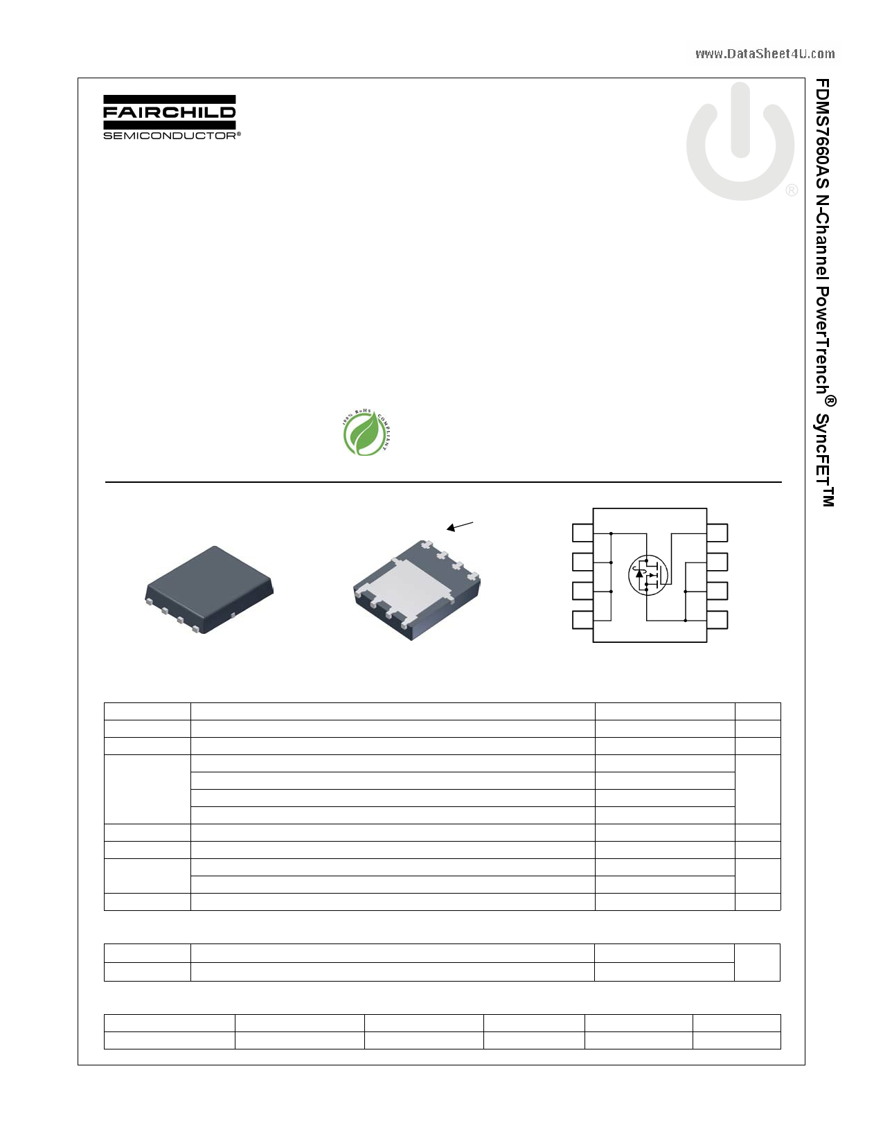 FDMS7660AS Datasheet, FDMS7660AS PDF,ピン配置, 機能