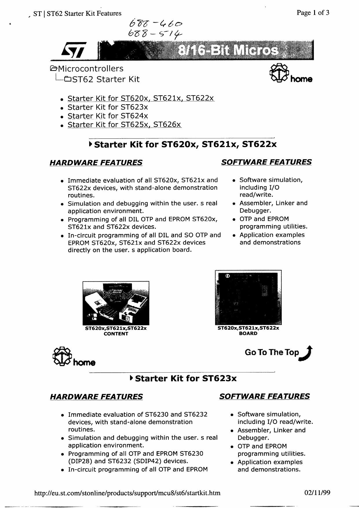 ST621x Datasheet, ST621x PDF,ピン配置, 機能